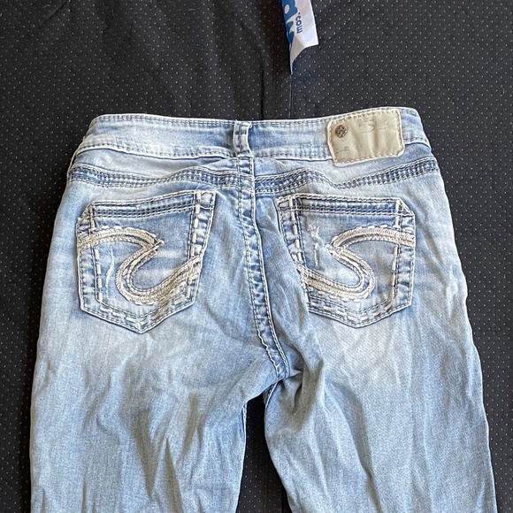 Silver Ripped Jeans - Picture 7 of 8